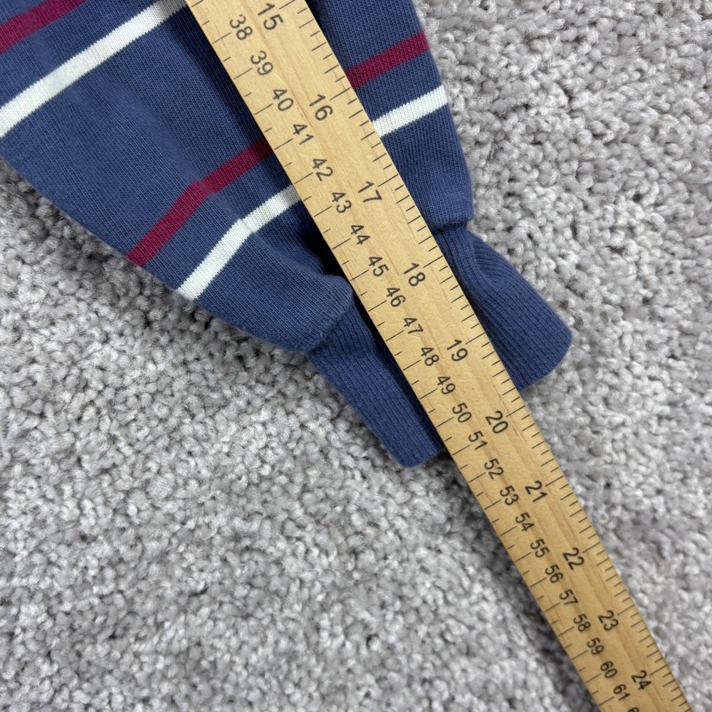 Stitch & Pine Mens XS Blue Striped Long Sleeve Cotton T-Shirt J18243RJDF - Picture 8 of 9